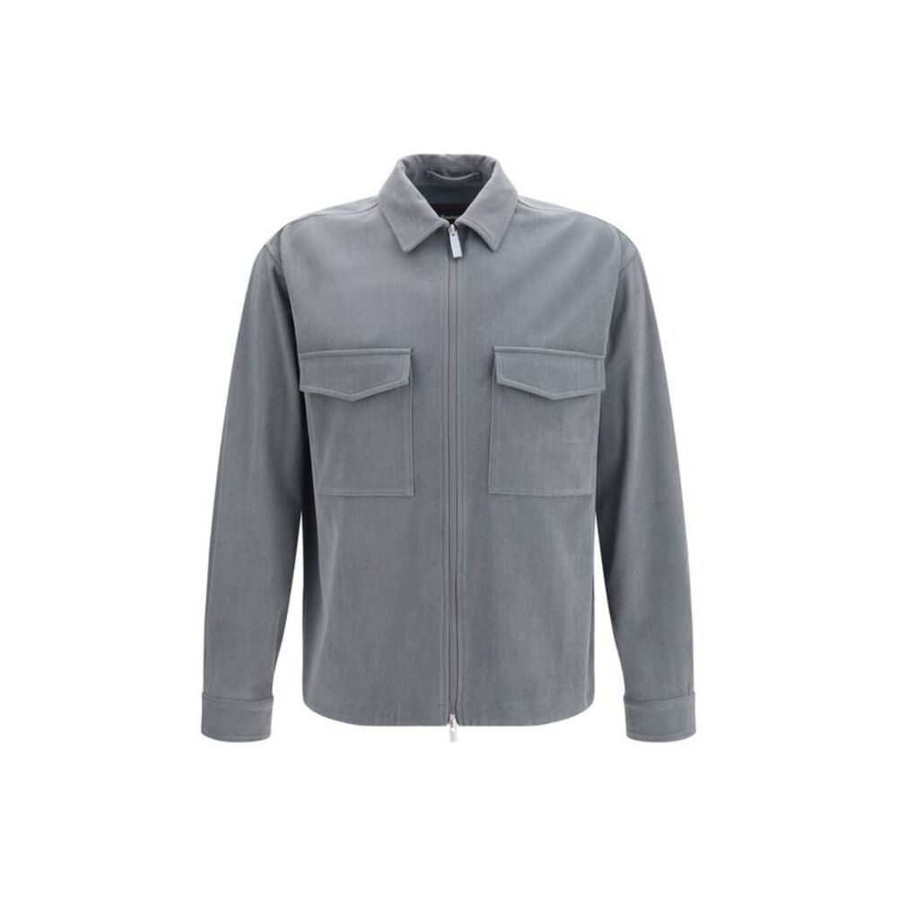 LAMINAR Gray Polyester Men's Jacket